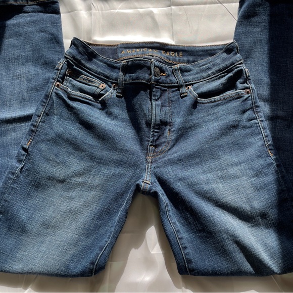 American Eagle Next Level Flex Slim Straight Dark Wash Jeans 28x30 – Like New! 🎁 - Picture 9 of 10